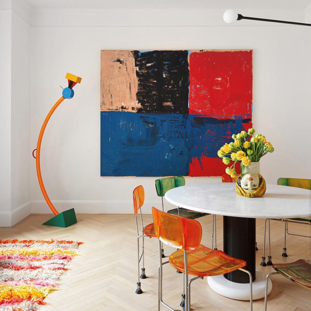 Morandi Moderne Design LED Kleurrijke Legostijl Vloerlamp Metaal Woonkamer