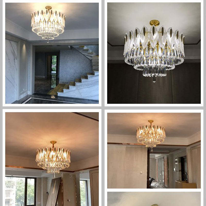Marilyn Luxe Veerkracht  Kroonluchter Metaal Kristal Woonkamer Eetkamer