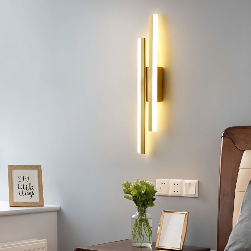 Silas Minimalistische Industriele LED Wandlamp Zwart/Wit Woon/Slaapkamer Acryl/Metaal