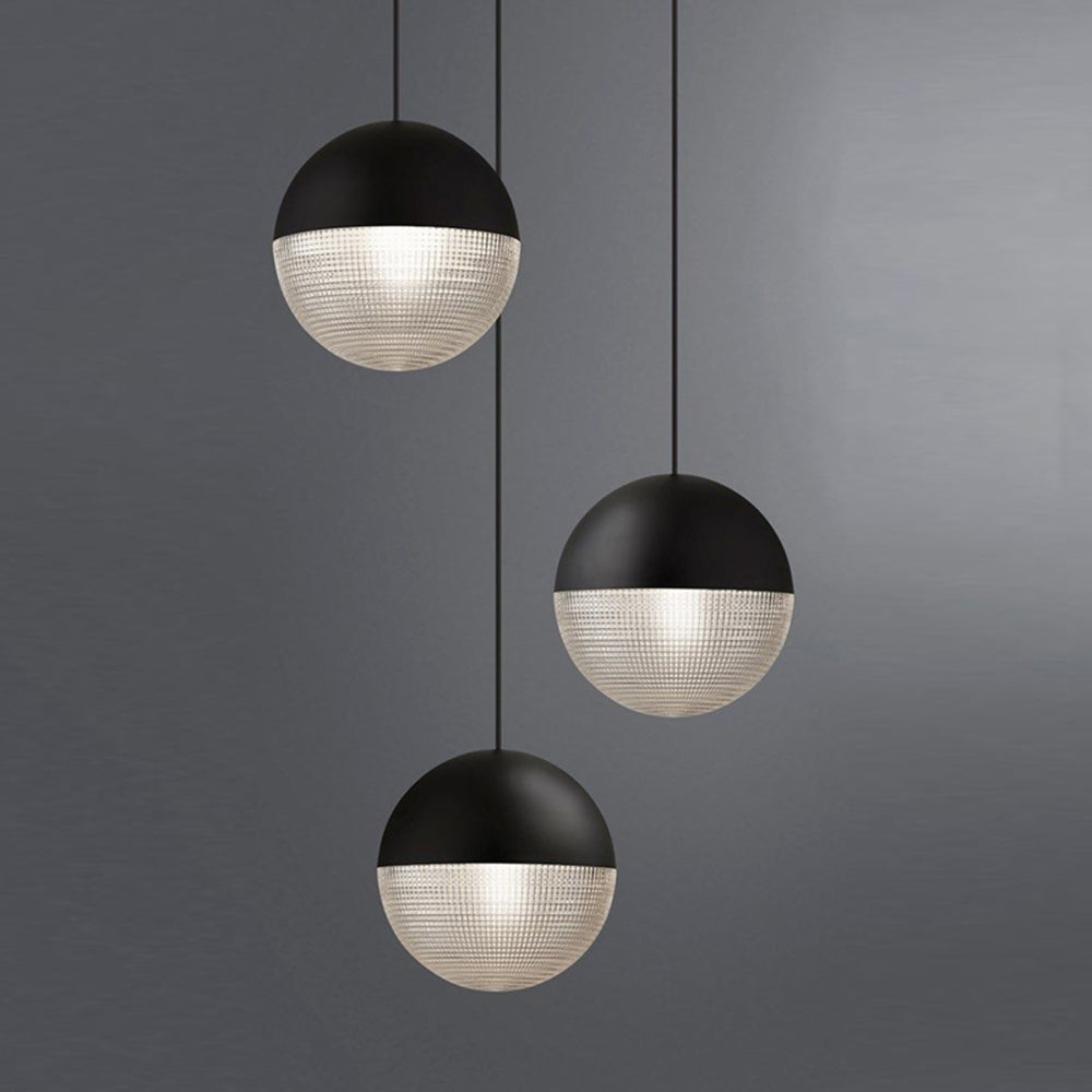 Hailie Moderne Bol LED Hanglamp Metaal/Glas Zwart/Goud Slaap/Woon/Eetkamer