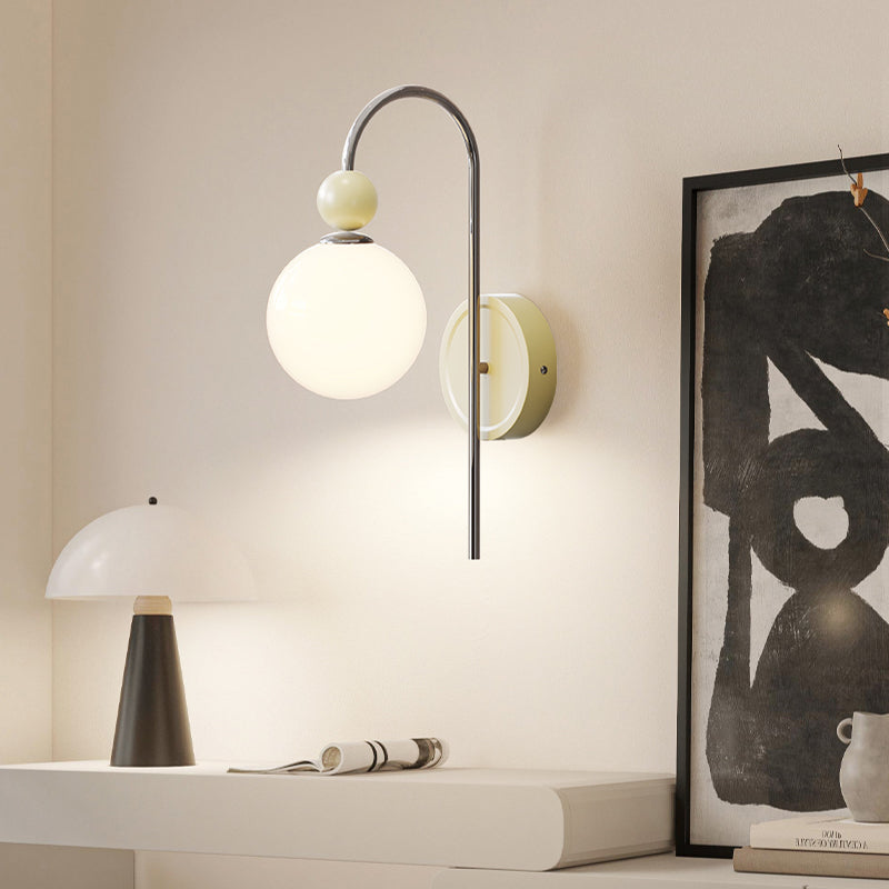 Morandi Moderne LED Wandlampen Rood Koffie Metaal Glas Slaapkamer
