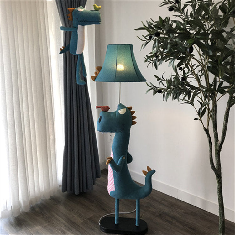 Minori Moderne Design LED Dinosaurus Vloerlamp Metaal/Stof Slaapkamer/Woonkamer