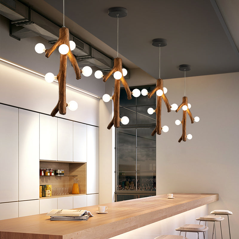 Brio Scandinavische LED-Kroonluchters Hout Woonkamer/Eetkamer Slaapkamer