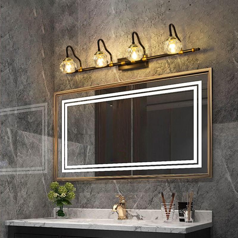 Kristy Moderne Bol LED Wandlamp Metaal/Acryl Zwart Slaap/Woon/Badkamer