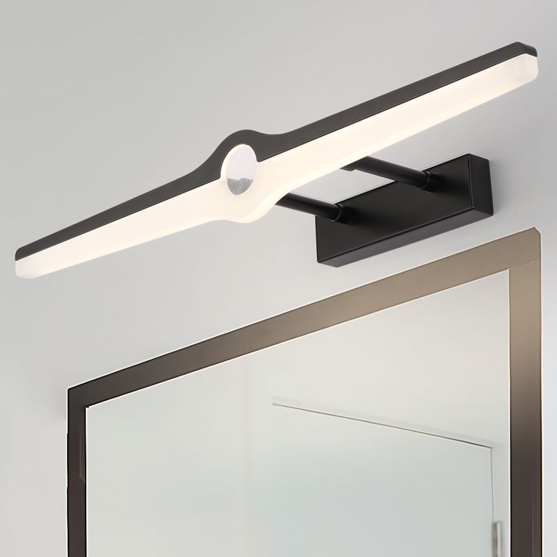 Leigh Moderne Decoratieve Wandlamp Zwart/Wit Metaal Acryl Badkamer