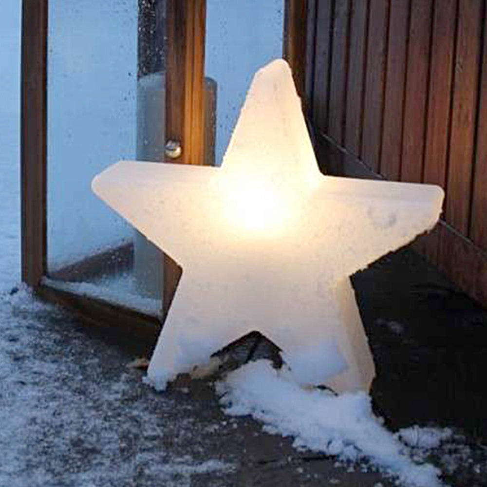 Minori Design LED Decoratieve Buiten Vloerlamp Wit Acryl Tuin