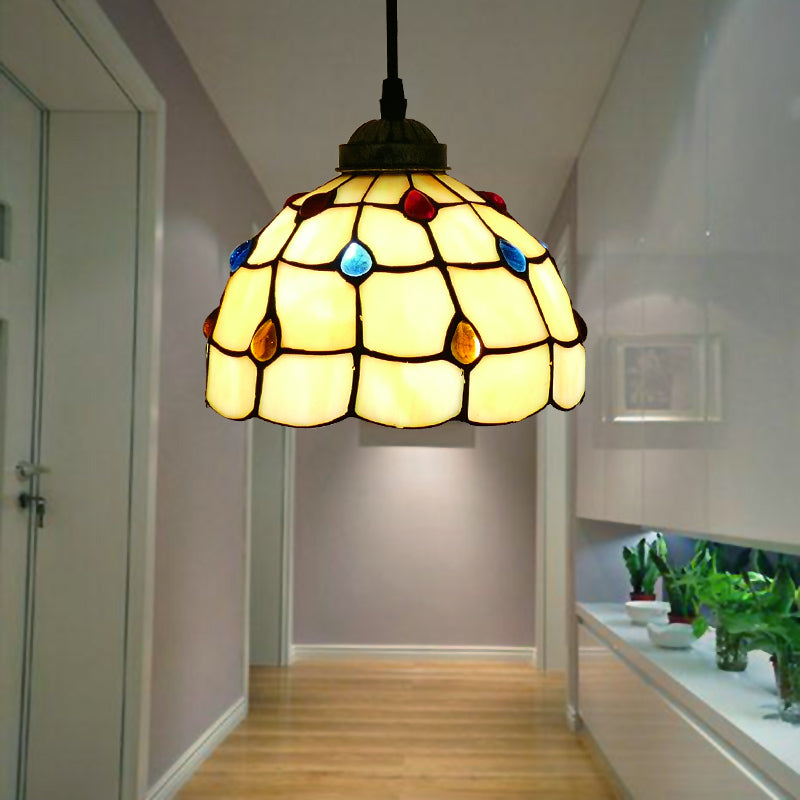 Valerio Retro Kleurrijk LED Hanglampen Geel/Bruin Metaal Woonkamer/Slaapkamer