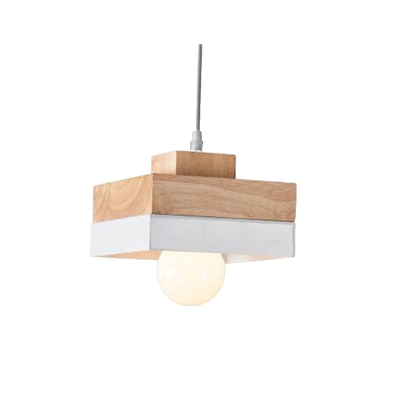 Morandi Moderne Design LED Hanglamp Swart/Wit Metaal/Hout Woonkamer/Eetkamer