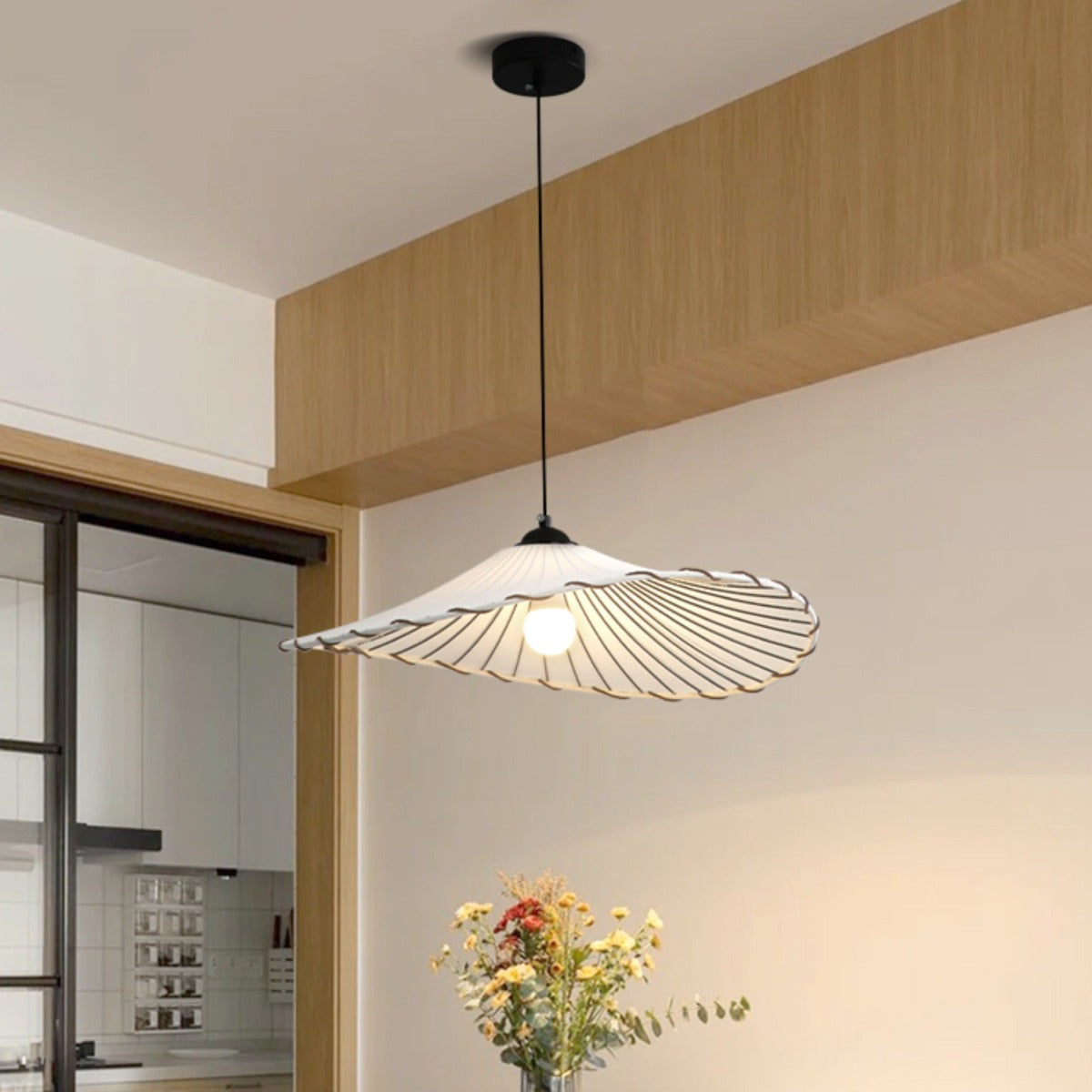 Orsini Moderne Grote LED Hanglampen Metaal Stof Woonkamer Eetkamer