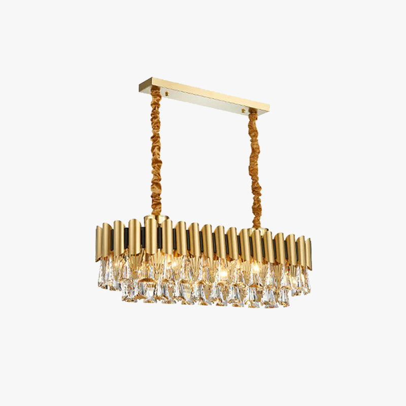 Marilyn Design Ronde LED Hanglamp Metaal/Acryl Goud Slaapkamer/Woonkamer/Eetkamer