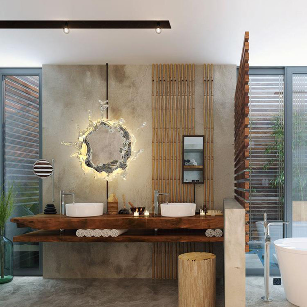Kristy Design Water LED Wandlamp Metaal/Silicone Goud/Silver Slaap/Woon/Eetkamer