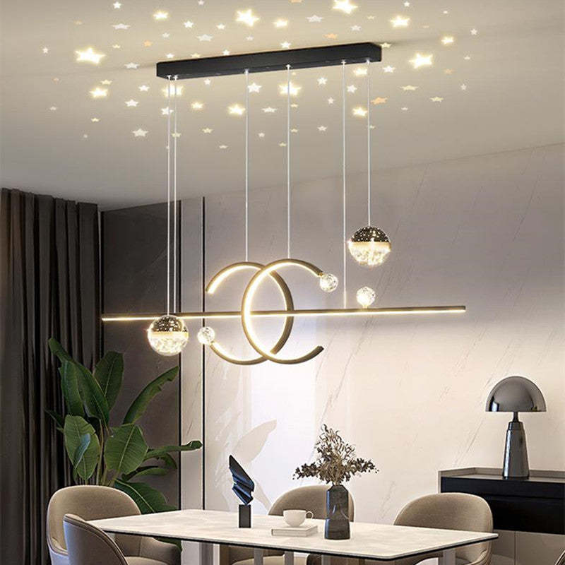 Madina Design LED Hanglamp Metaal Zwart/Goud Eetkamer/Woonkamer