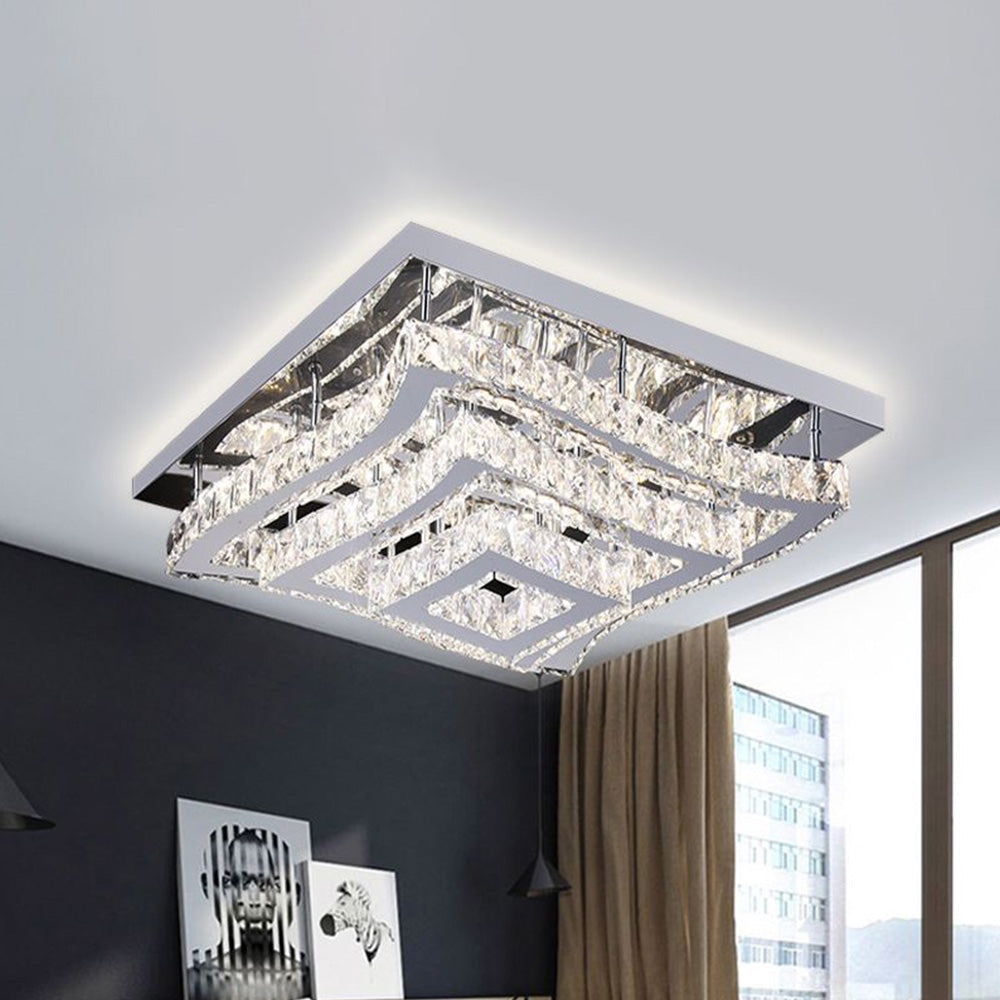 Kristy Design Moderne LED Plafondlamp Metaal Glas Slaapkamer Woonkamer