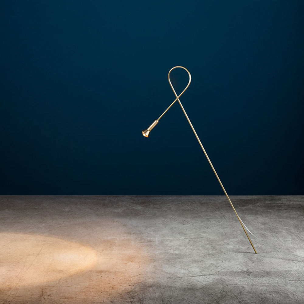 Carina Moderne Lineaire LED Grondlamp Buiten Goud Metalen Pad