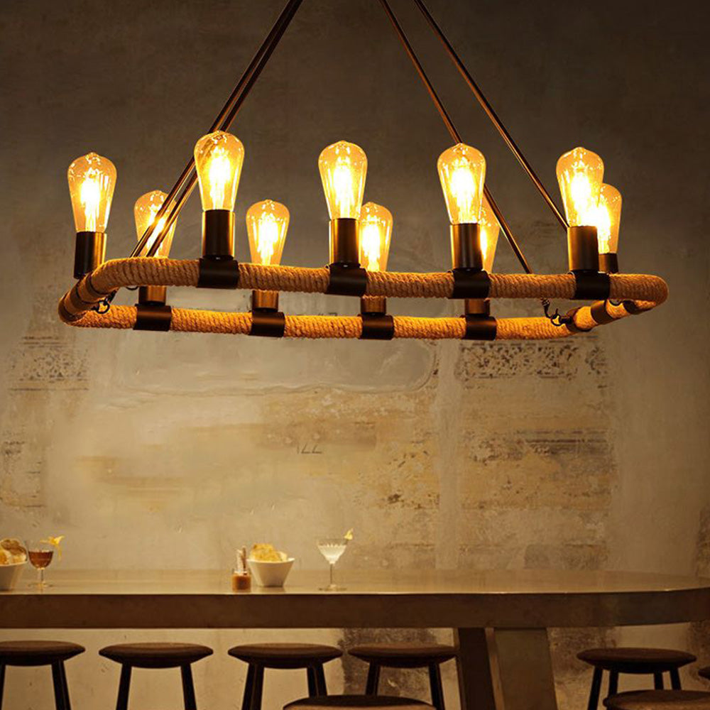 Quentin Industrie Design LED Kroonluchter Metaal Eetkamer Slaapkamer