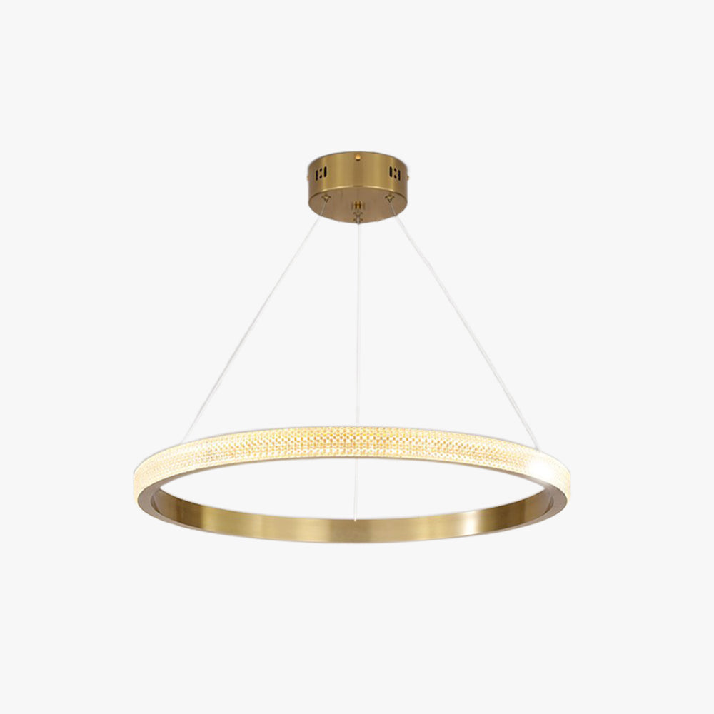 Kirsten Moderne Ronde LED Hanglamp Zwart/Goud Metaal/Arcyl Slaap/Woon/Eetkamer