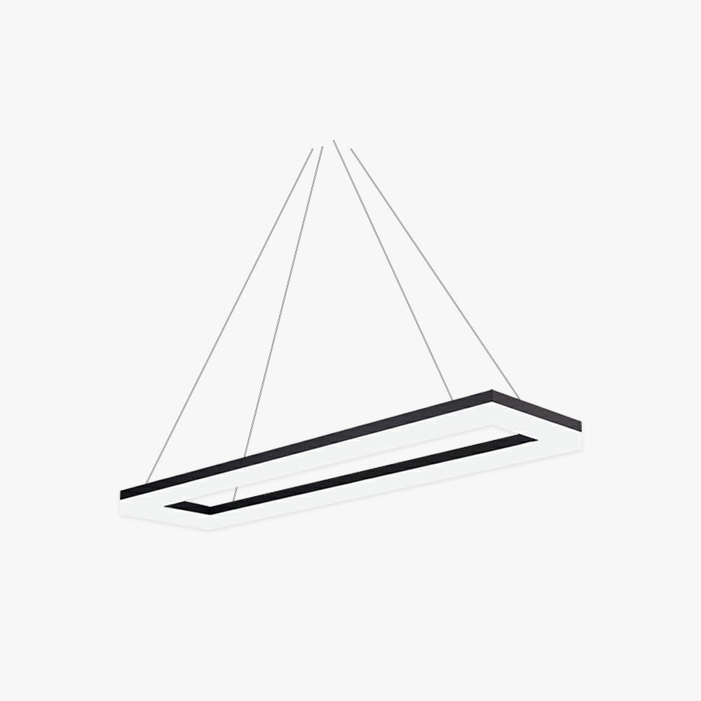 Orsini Rechthoekig Moderne LED Hanglampen Wit Zwart Metaal Slaapkamer
