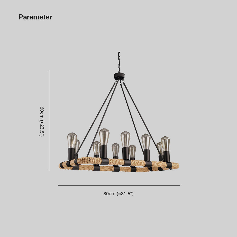 Quentin Industrie Design LED Kroonluchter Metaal Eetkamer Slaapkamer