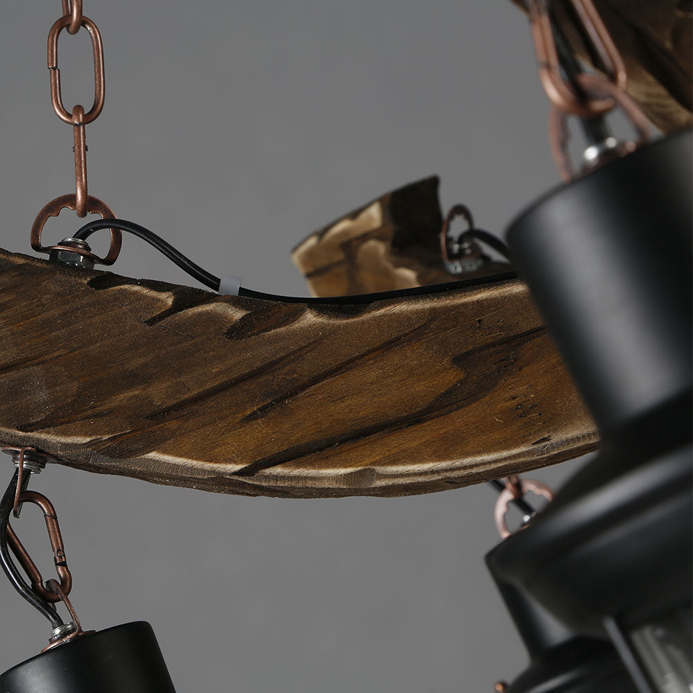 Brio Pendant Light Mid Century/Modern, Metal/Wood, Dining Room