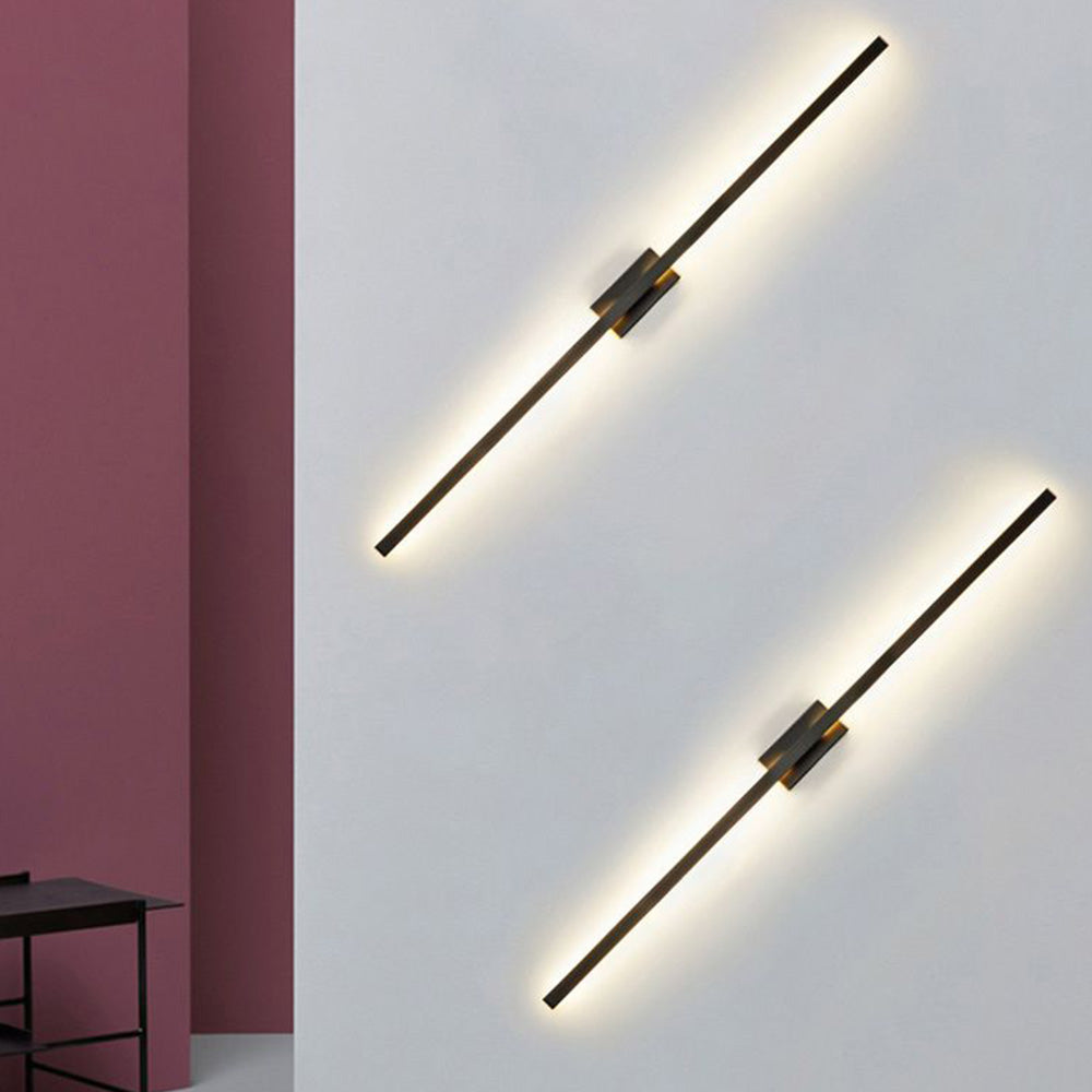Leigh Minimalistische Wandlamp Zwart Metaal Badkamer Woonkamer