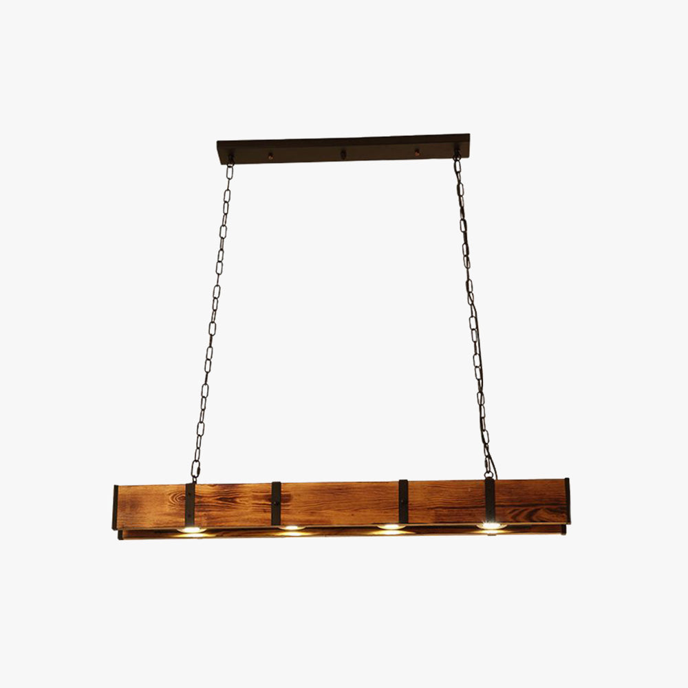 Vincent Industrie LED Hanglampen Zwart Metaal Hout Woonkamer Slaapkamer