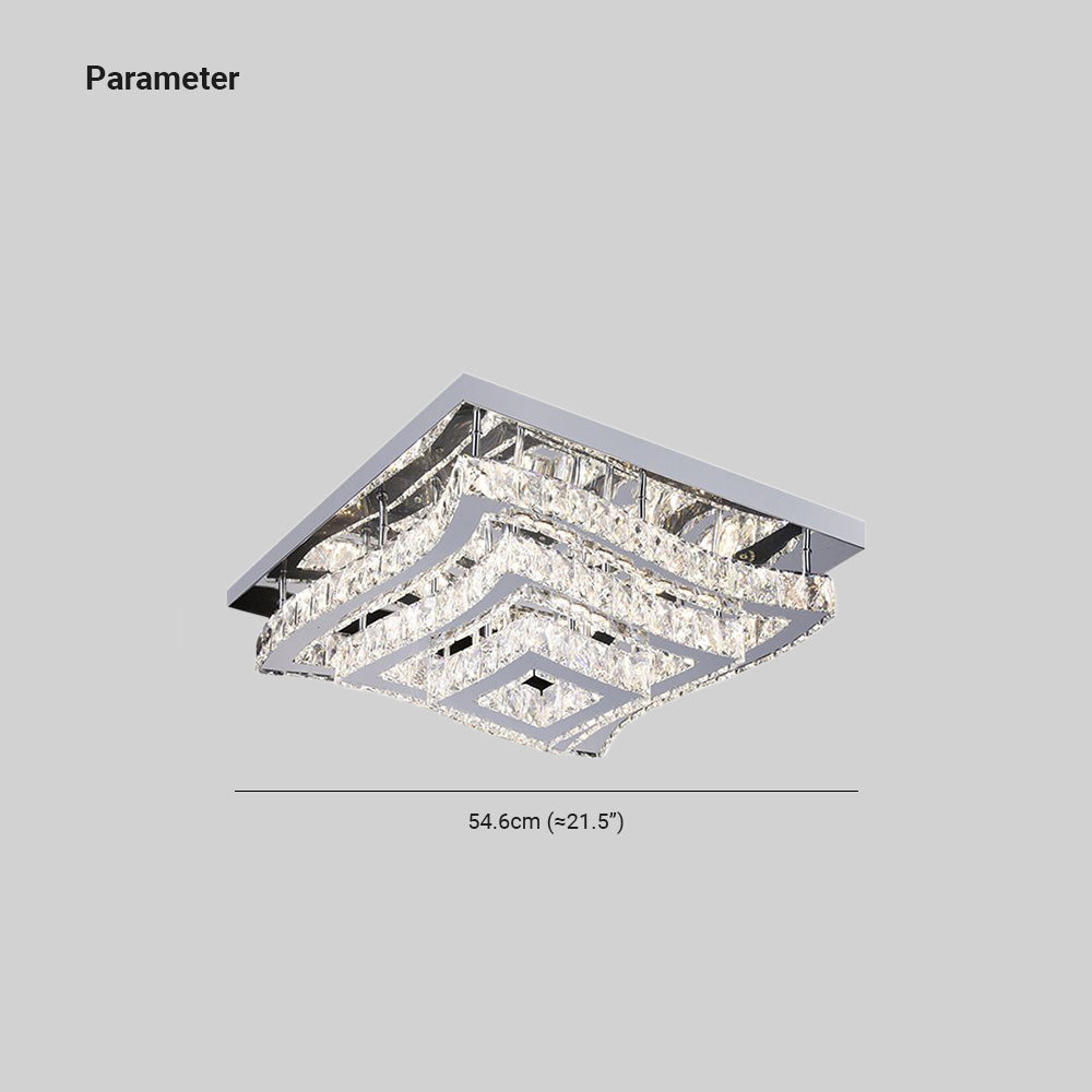 Kristy Design Moderne LED Plafondlamp Metaal Glas Slaapkamer Woonkamer