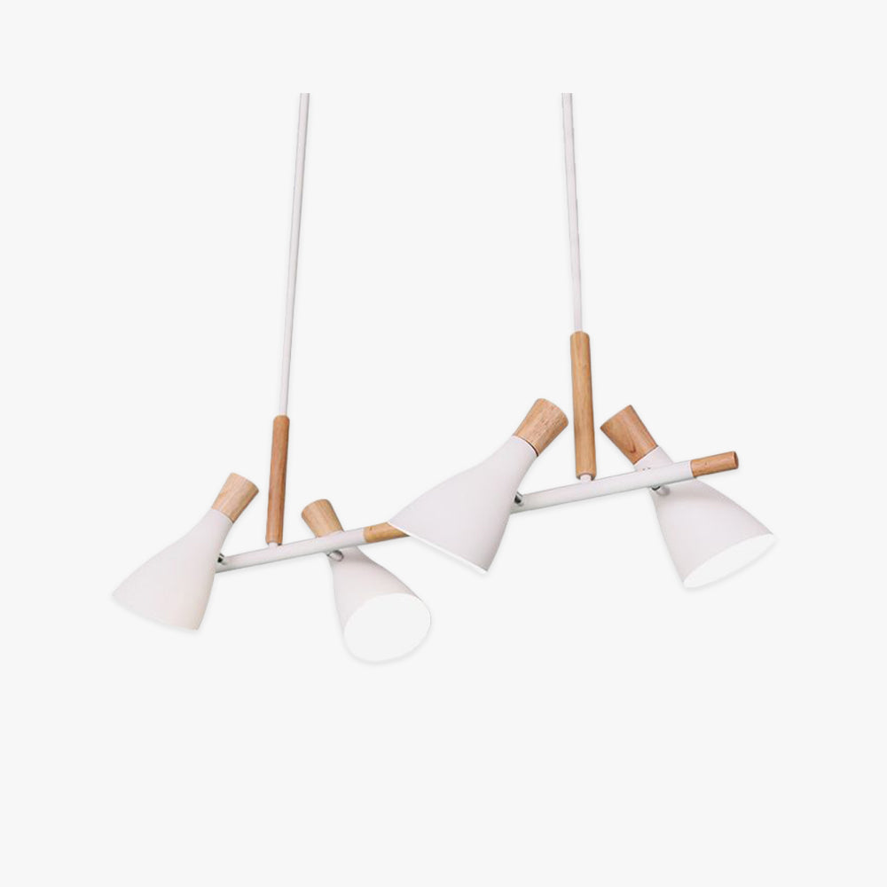 Morandi Design Houtnerf LED Hanglamp Groen/Grijs Slaapkamer