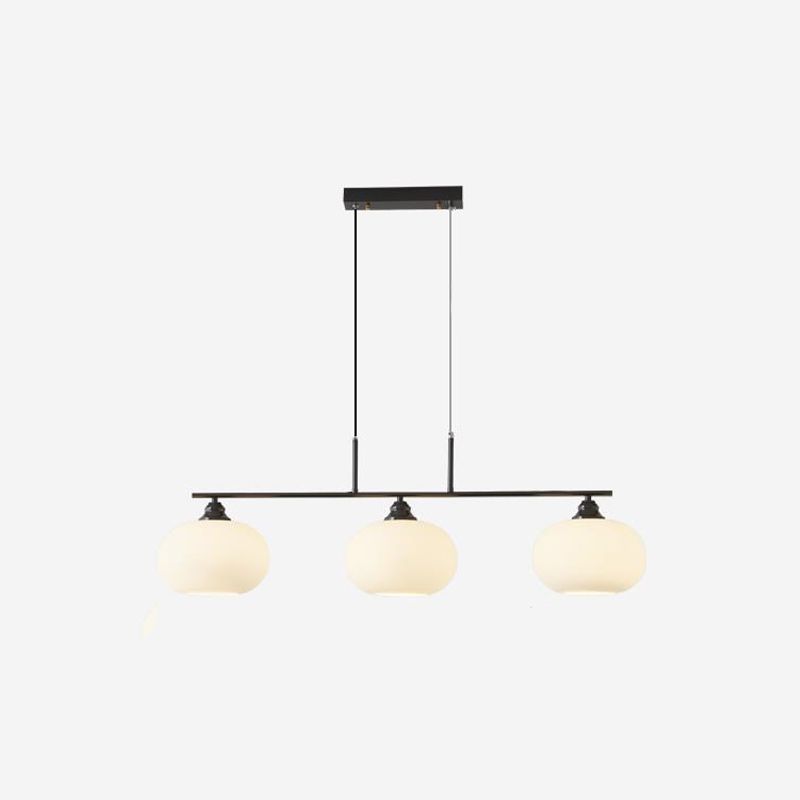 Hailie Retro Grote  Plafondlamp Zwart Wit Metaal Woonkamer Keuken