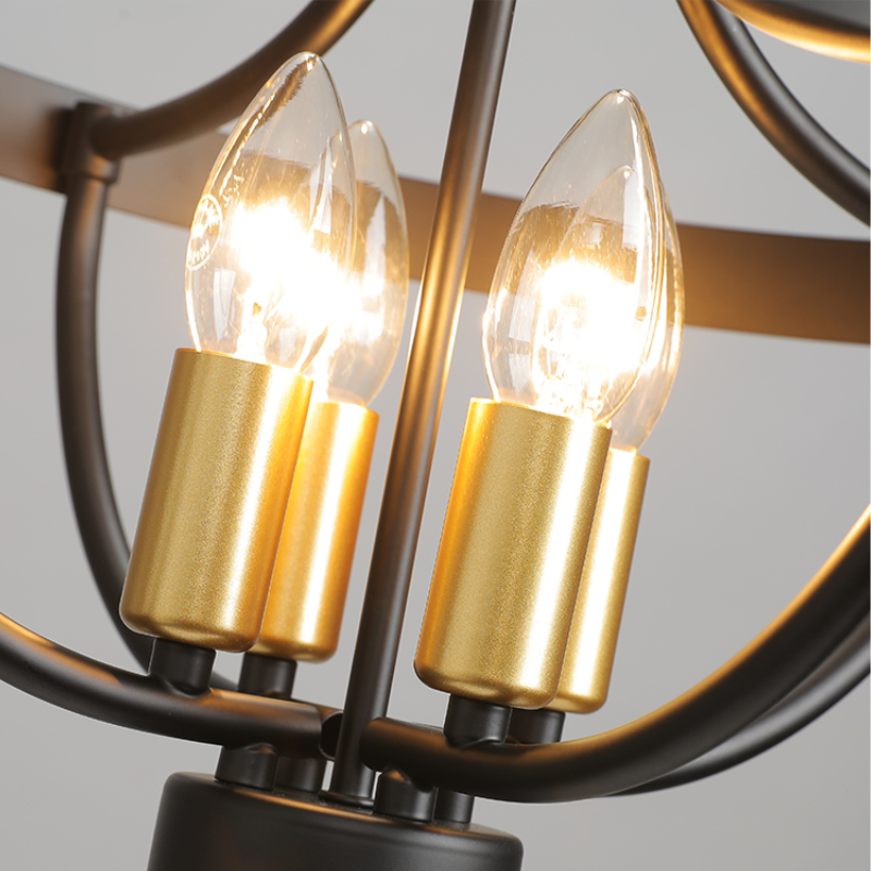 Valerio Vintage LED Hanglampen Mat Zwart Metaal Eetkamer