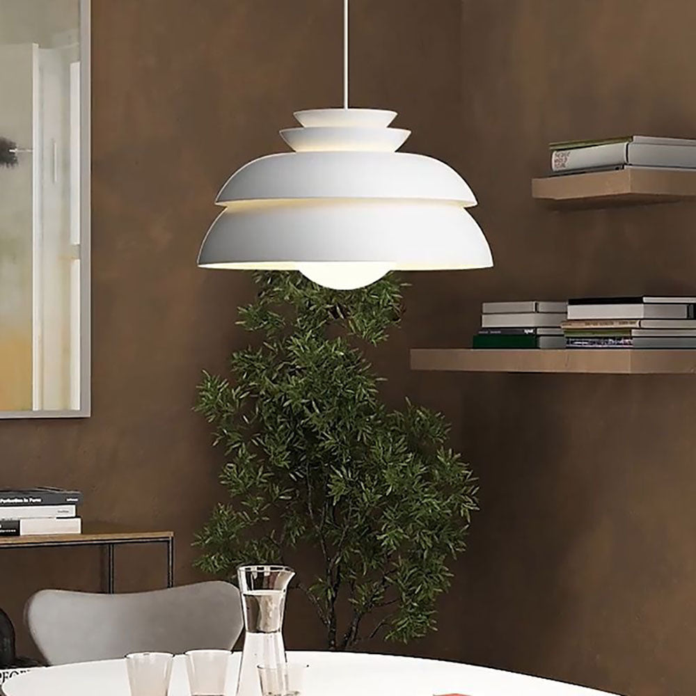 Morandi Moderne Ronde LED Hanglamp Wit Metaal Eetkamer Woonkamer