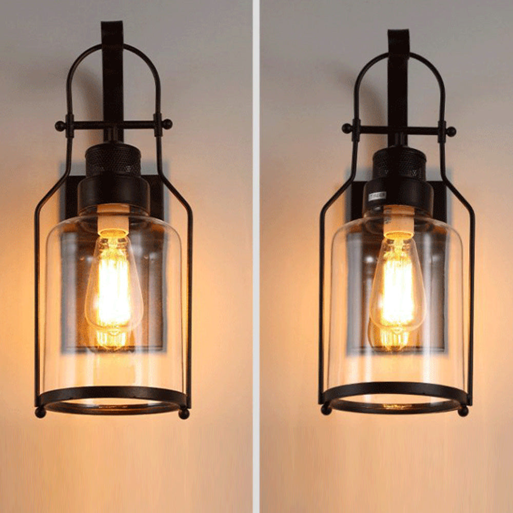 Valerio Retro LED Binnen wandlamp Glas Metaal Woonkamer Eetkamer Slaapkamer