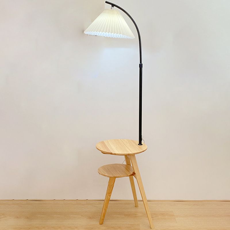 Ozawa Retro Design LED Geplooide Vloerlamp Metaal/Hout  Nachtkastje Eetkamer/Woonkamer