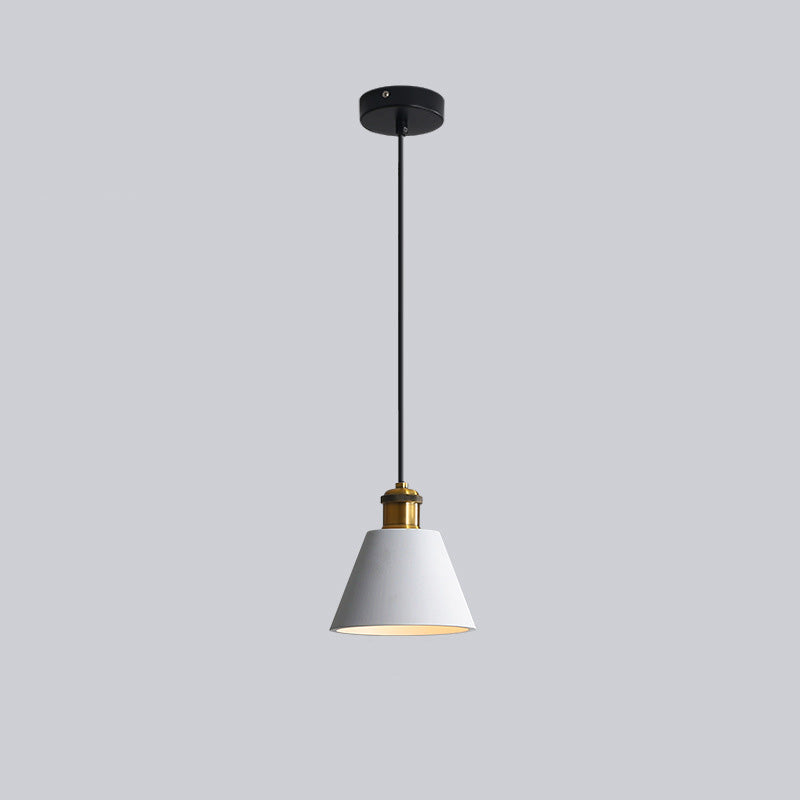 Morandi Design Vormen LED Hanglampen Wit/Oranje/Zwart Metaal/Hars Eetkamer