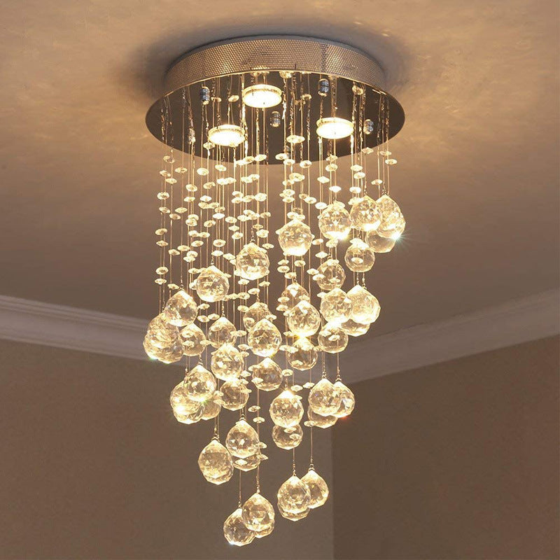 Julian Lang Plafondlamp Metaal Glas Woonkamer