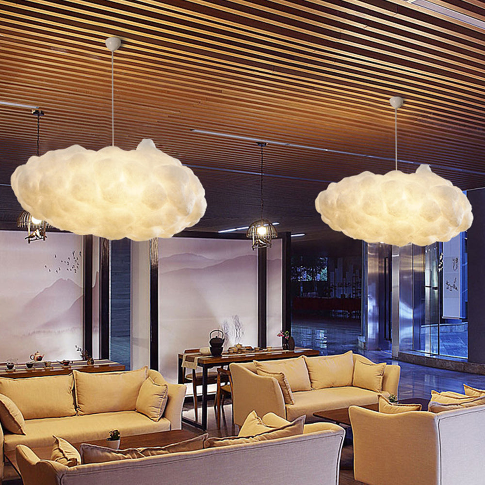 Minori Design Cloud LED Hanglamp PVC/Katoen Wit Slaap/Eet/Woonkamer