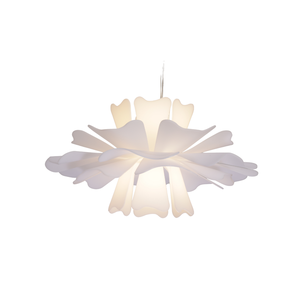 Carina Moderne Design Hanglamp Bloem Wit Metaal Woonkamer Slaapkamer