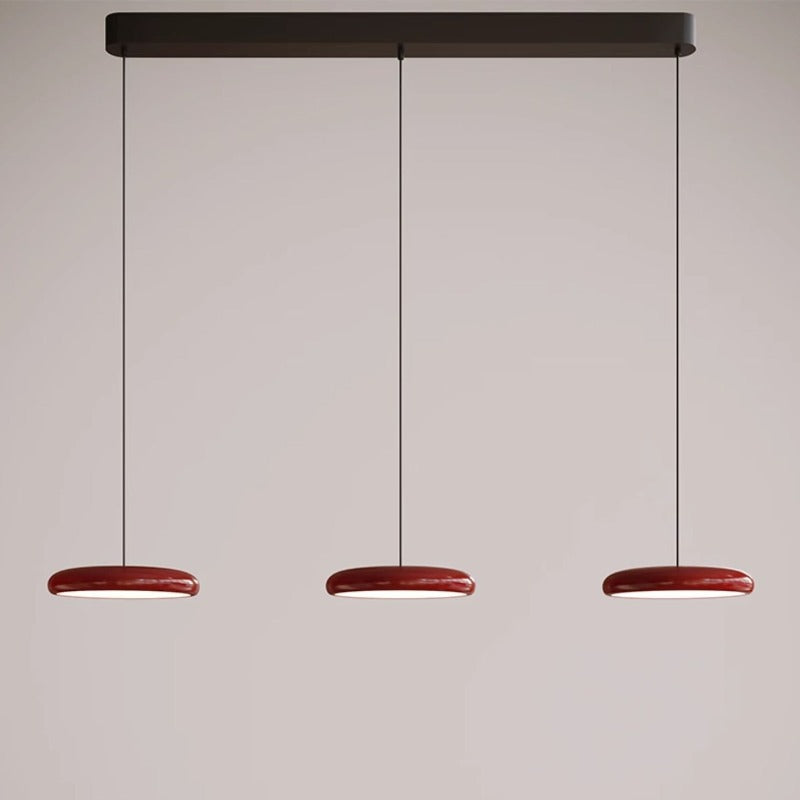 Leilani Modern Ronde LED Hanglampen Zwart Wit Metaal Acryl Woonkamer