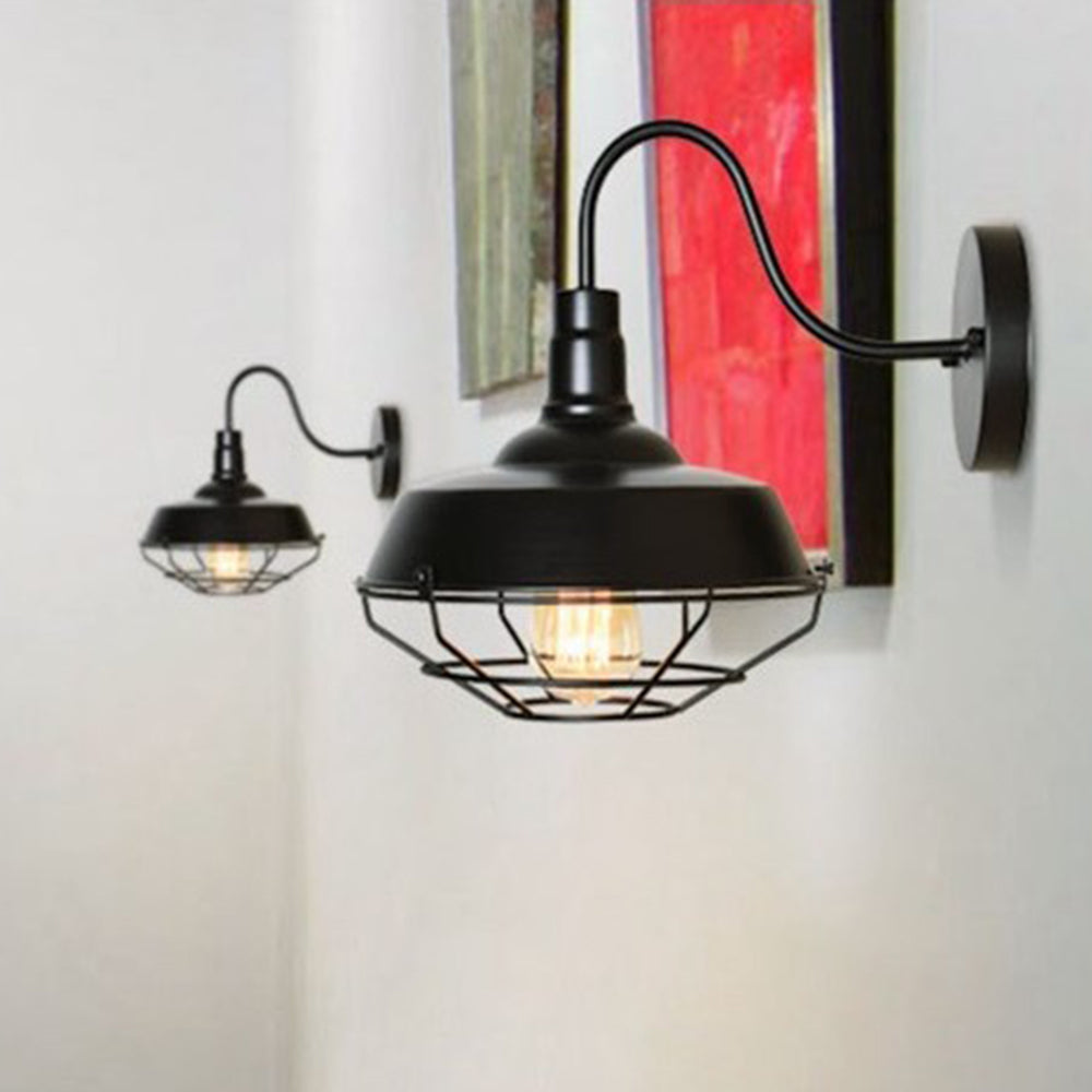 Valerio Wall Lamp Vintage/Antique, Metal, Black, Hallway