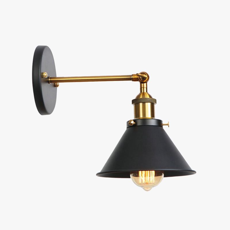 Marcello Industrie LED Wandlampen Zilver Zwart Goud Metaal Eetkamer