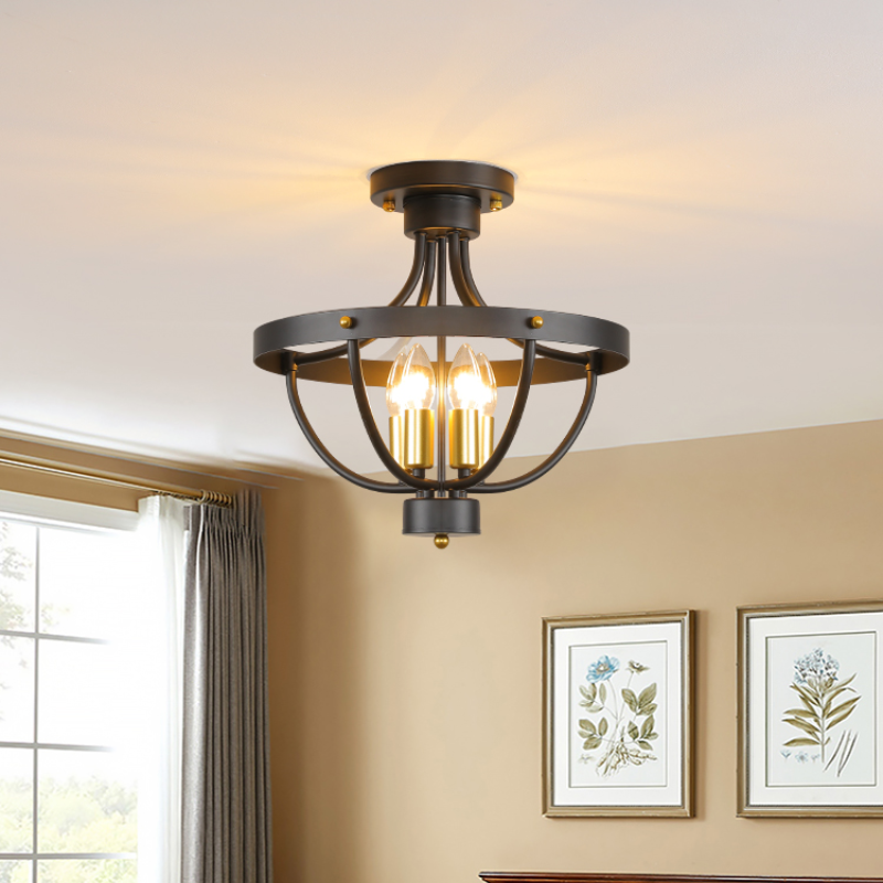 Valerio Vintage LED Hanglampen Mat Zwart Metaal Eetkamer