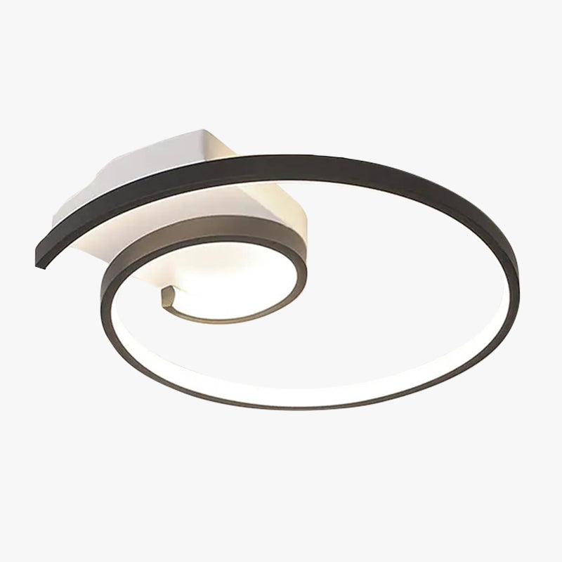 Lacey Moderne LED Plafondlamp Metaal/Silicagel Zwart/Wit Slaap/Woon/Kinderkamer