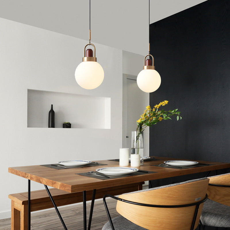 Hailie Modern LED Hanglampen Metaal Hout Glas Eetkamer Slaapkamer