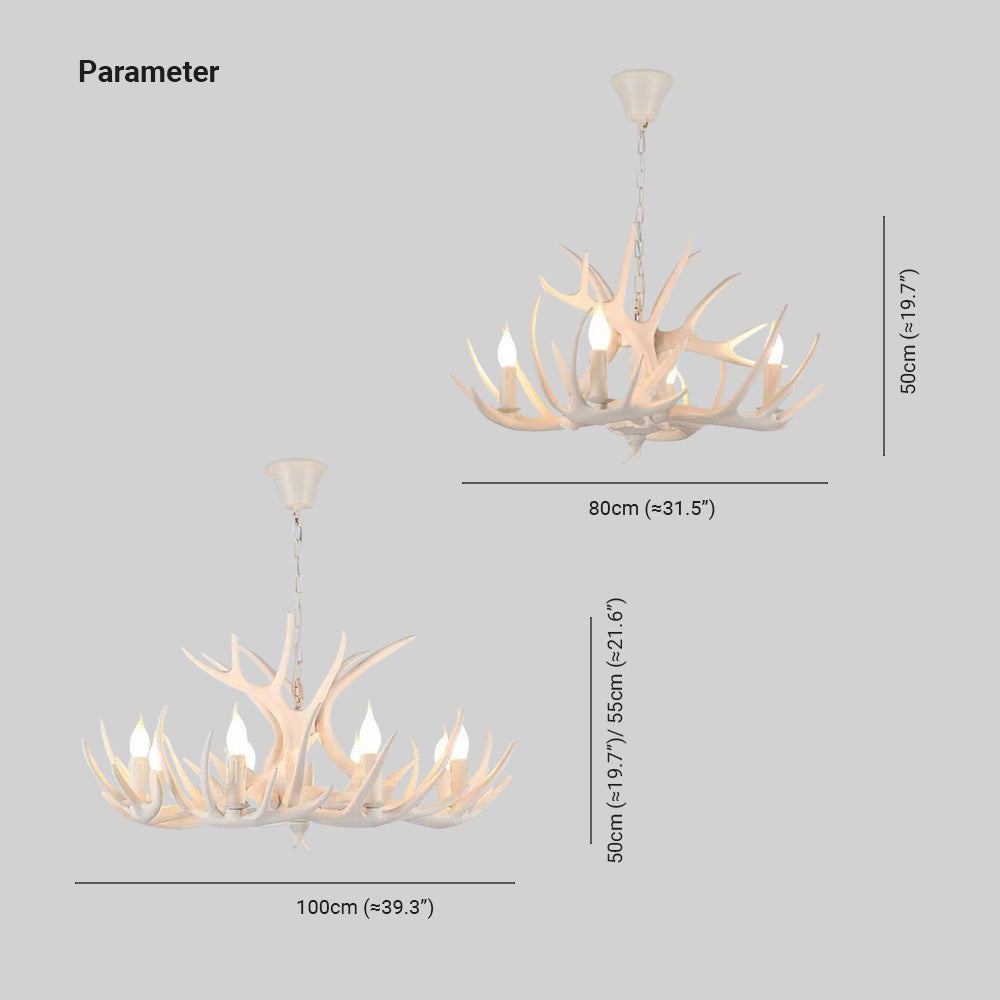 Brio Moderne Design Hertengewei LED Hanglamp Slaapk/Woonkamer