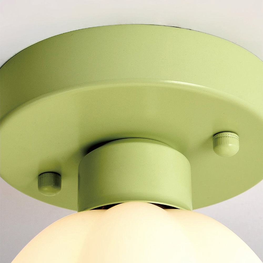 Carina Comfort Eenvoud Schattig LED Plafondlamp Metaal Glas Slaapkamer
