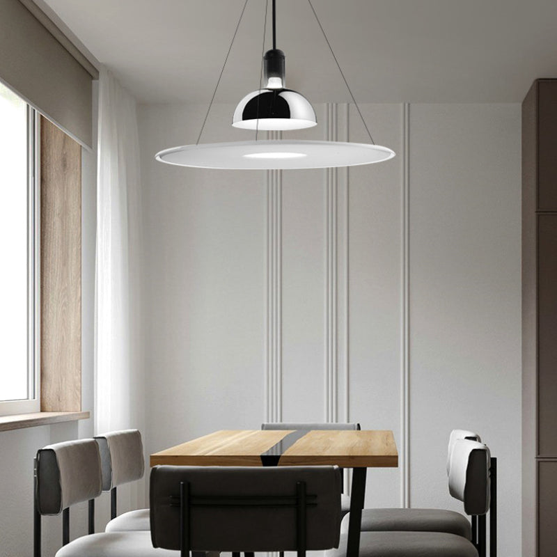 Levi Vintage Hanglampen Zwart Chroom Metaal Acryl Slaap/Woon/Eetkamer