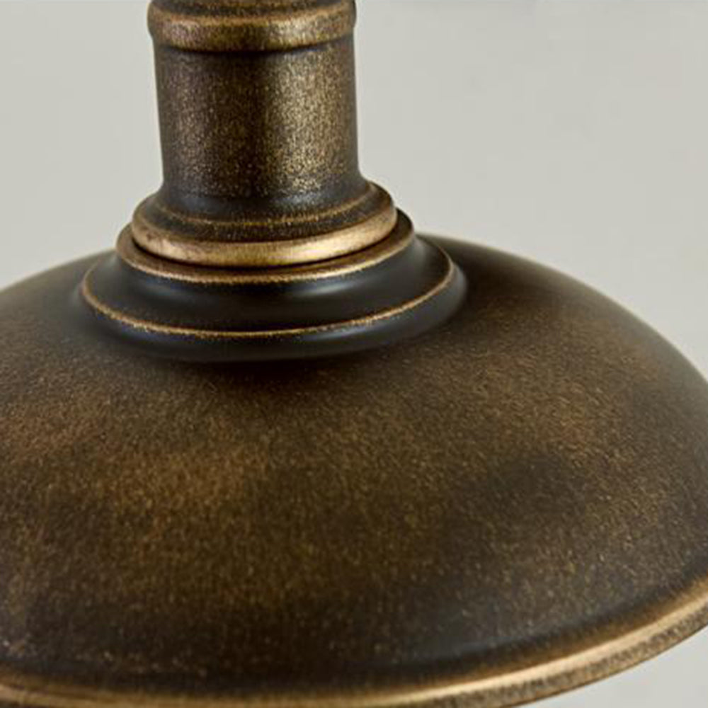 Valerio Rustieke Komvormige mMetalen Wandlamp, Antiek Messing