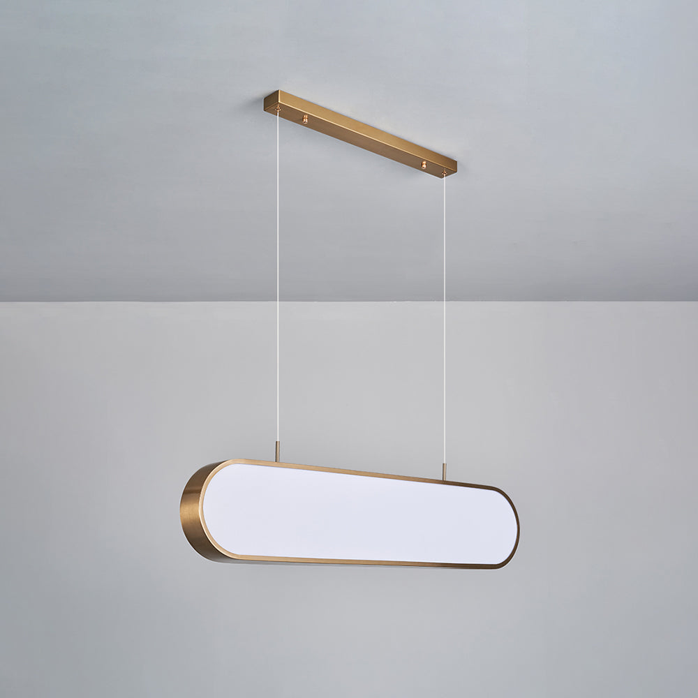 Morandi Moderne Elliptische LED Hanglamp Metaal/Acryl Zwart/Goud/Silver Eetkamer