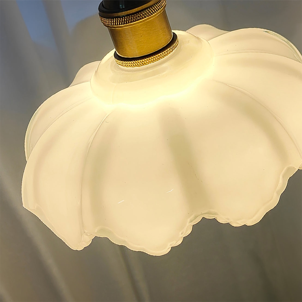 Lily Frans Bloemblaadje Hanglampen Metaal Glas Slaapkamer Woonkamer