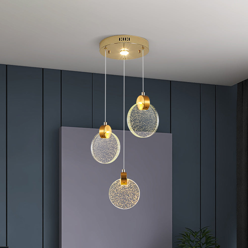 Marylin Moderne LED Hanglampen Wit/Goud Metaal/Crystal Woonkamer