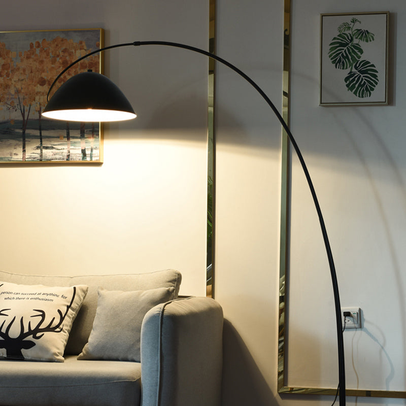 Elio Ronde Moderne LED Vloerlampen Zwart Metaal Eetkamer Slaapkamer